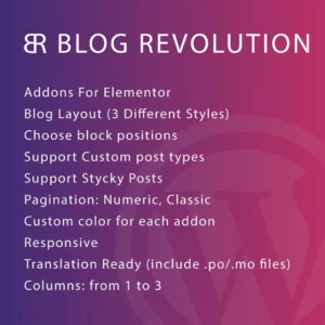 Blog Revolution for Elementor WordPress Plugin