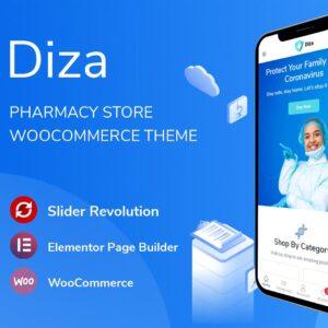 Diza - Pharmacy Store Elementor WooCommerce Theme