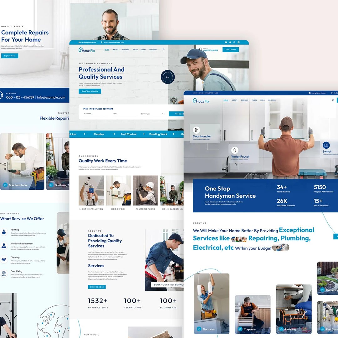 HouzFix - Plumber, Handyman WordPress Theme