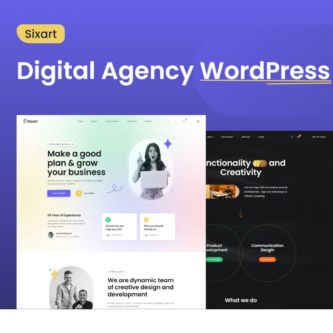 Sixart - Digital Agency WordPress Theme