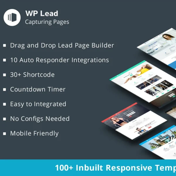 WordPress Plugin for Lead Capture & Landing Pages