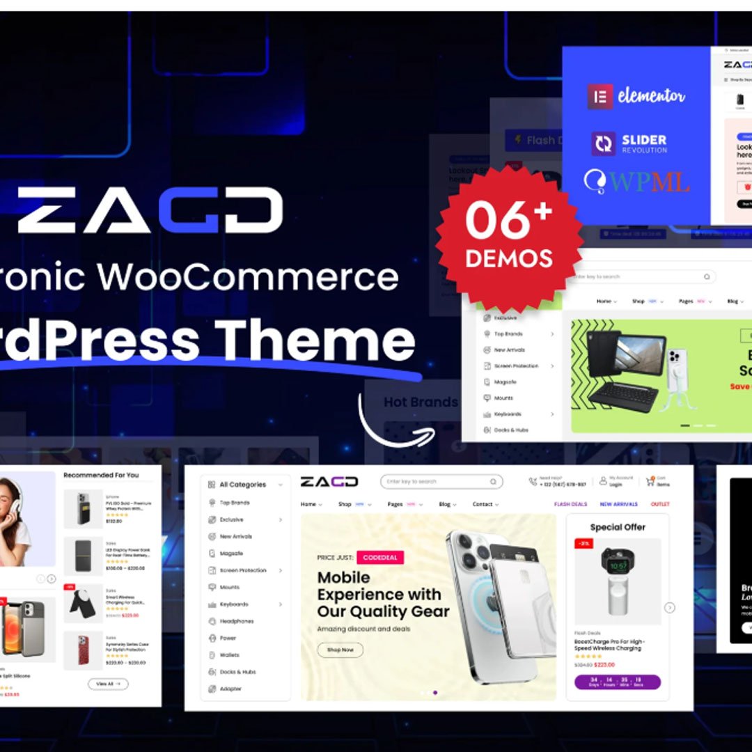 Zagg - Electronics WooCommerce WordPress Theme