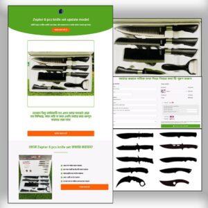 Zepter 6 pcs knife set - Cartflows Landing Page